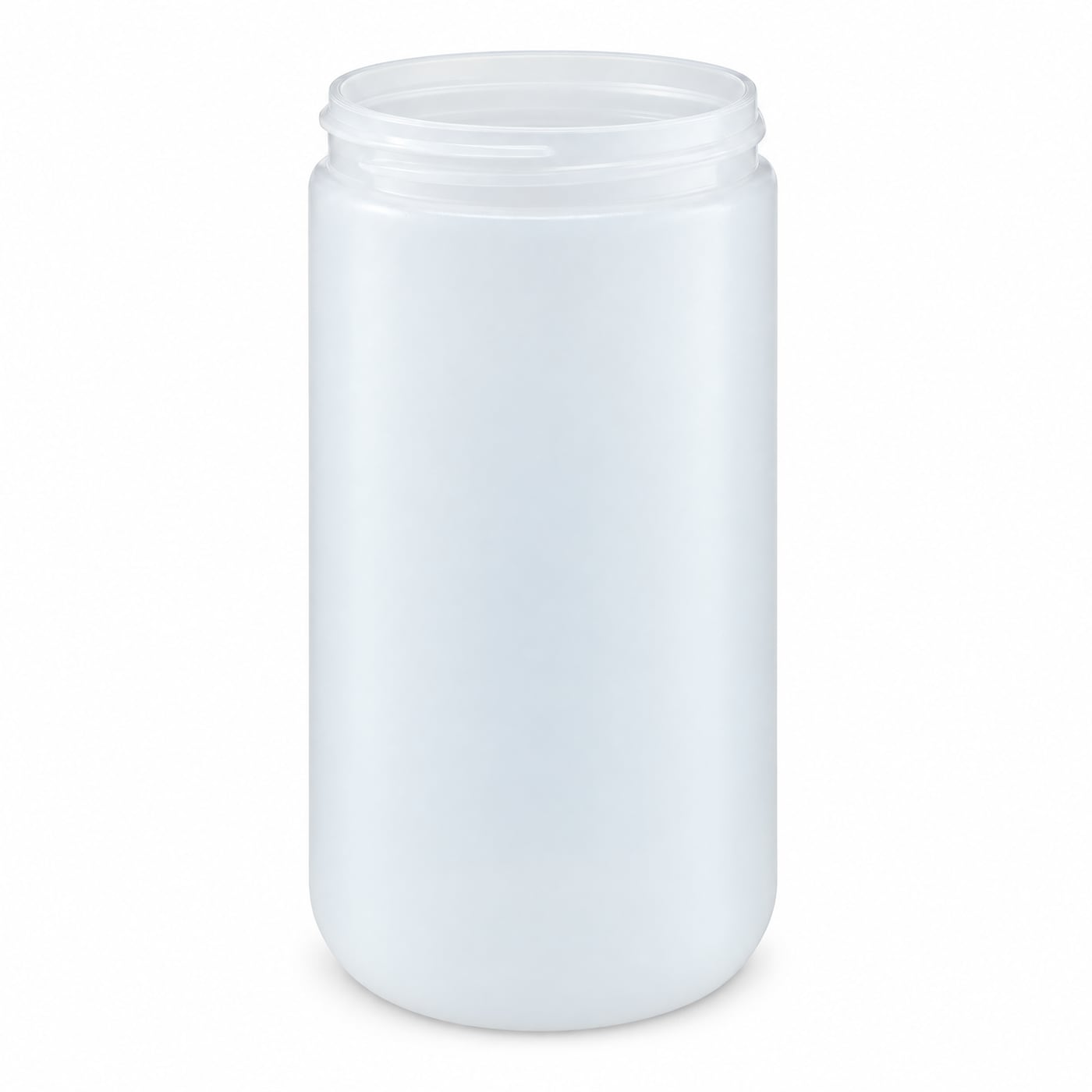 32 oz Natural HDPE Wide-Mouth Jar (89-400) — front view